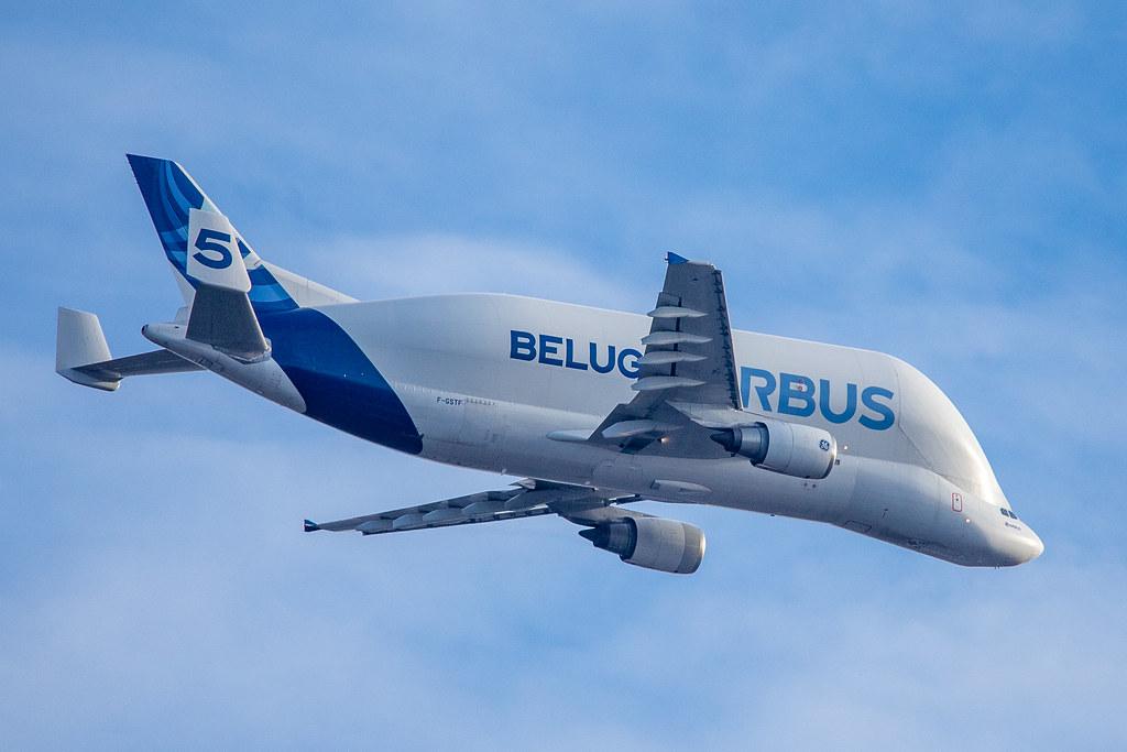 Hamburg Airport: Airbus Transport International Airbus A300-608ST Beluga A3ST F-GSTF