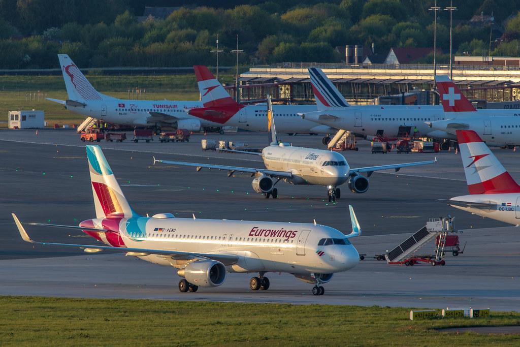 Hamburg Airport: Eurowings (EW / EWG) |  Airbus A320-214 A320 | D-AEWO | MSN 7394