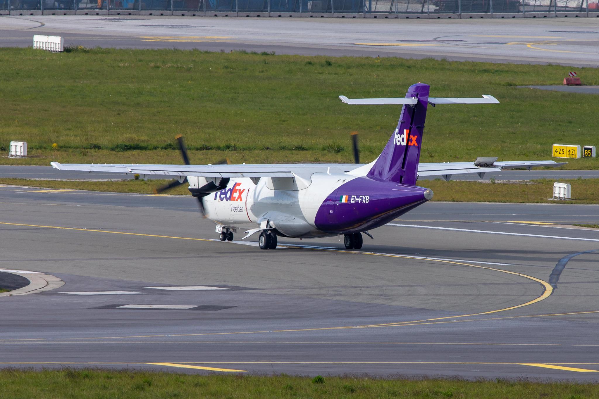 Hamburg Airport: FedEx (FX / FDX) | Operator: ASL Airlines Ireland |  ATR 42-300(F) AT43 | EI-FXB | MSN 0243