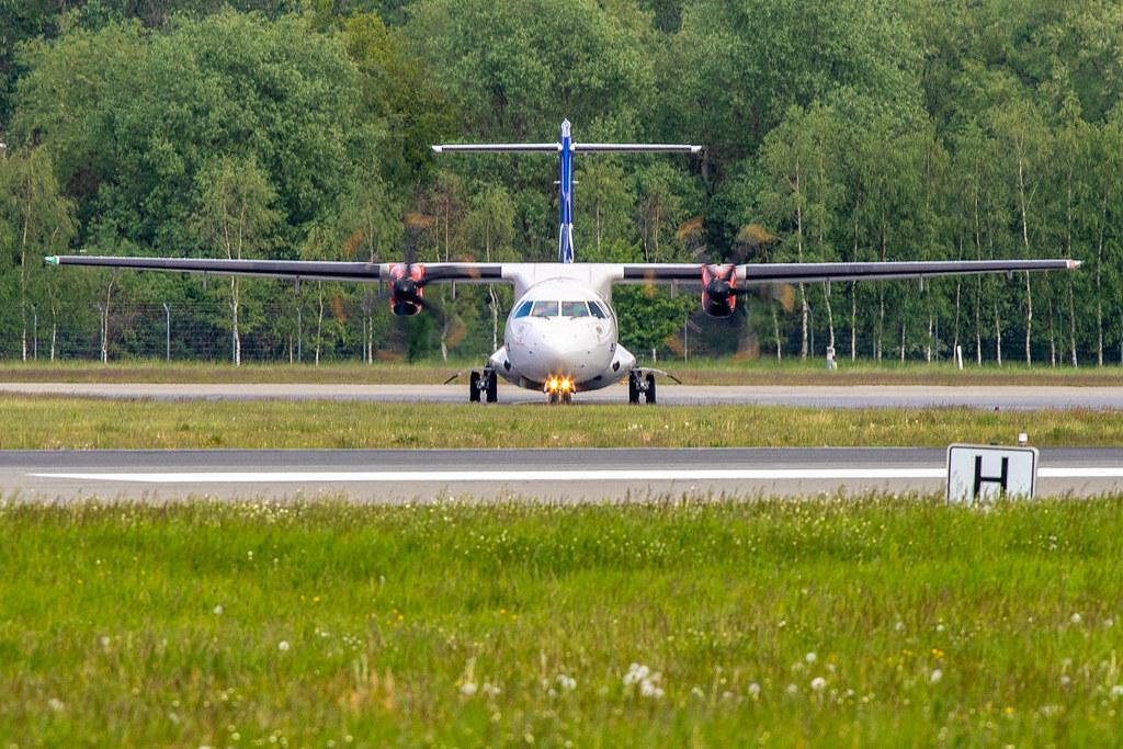 Hamburg Airport: SAS (SK / SAS) | Operator: Xfly |  ATR 72-600 AT76 | ES-ATF | MSN 1131