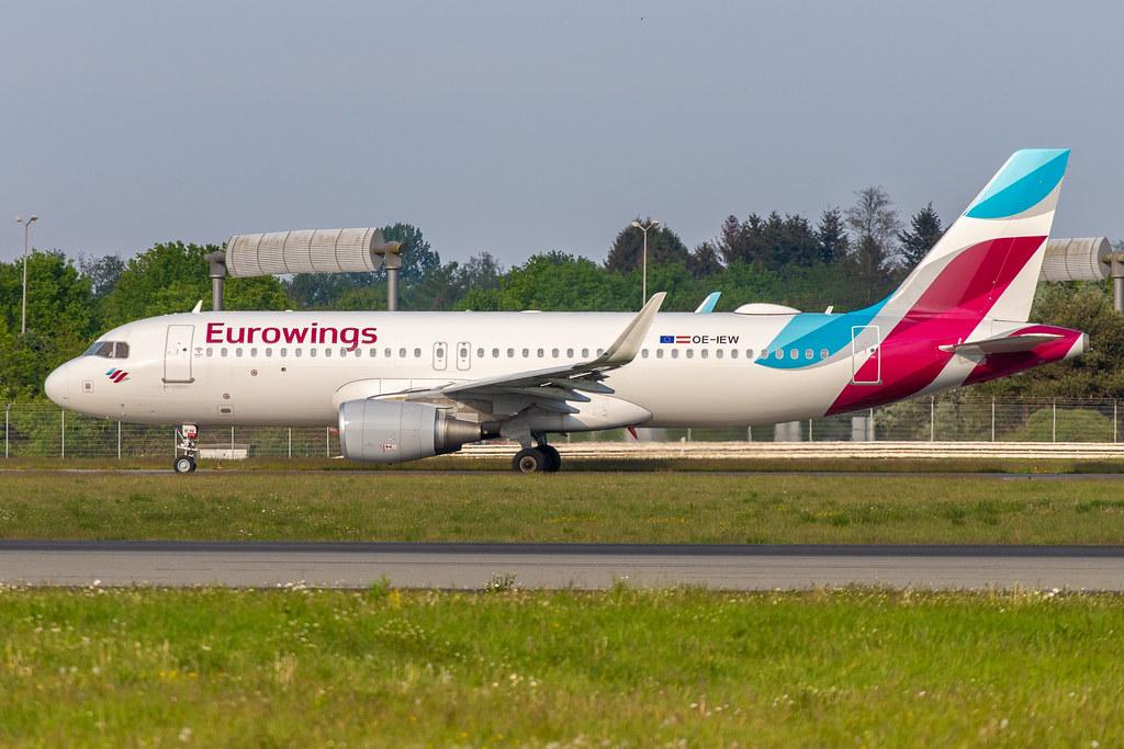 Hamburg Airport: Eurowings (EW / EWG) | Operator: Eurowings Europe |  Airbus A320-214 A320 | OE-IEW | MSN 7148