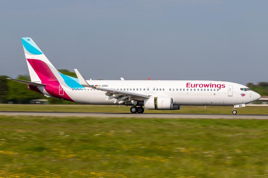 Hamburg Airport: Eurowings (EW / EWG) | Operator: TUI fly |  Boeing 737-86J B738 | D-ABMQ | MSN 37780
