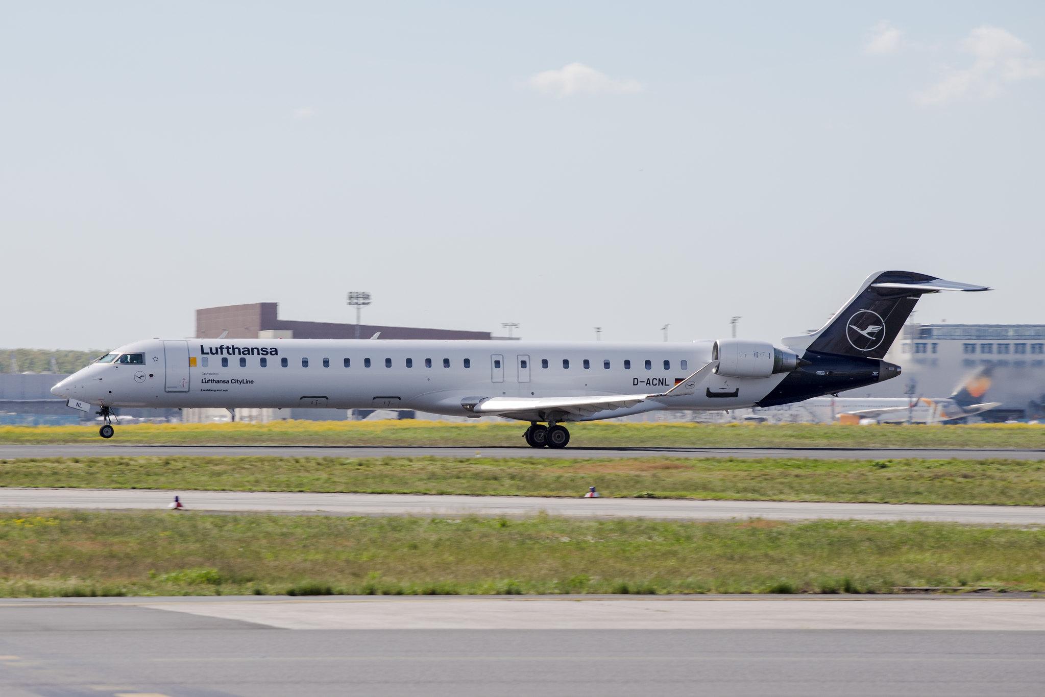 Frankfurt Airport: Lufthansa (LH / DLH) | Operator: Lufthansa CityLine |  Mitsubishi CRJ-900LR CRJ9 | D-ACNL | MSN 15252