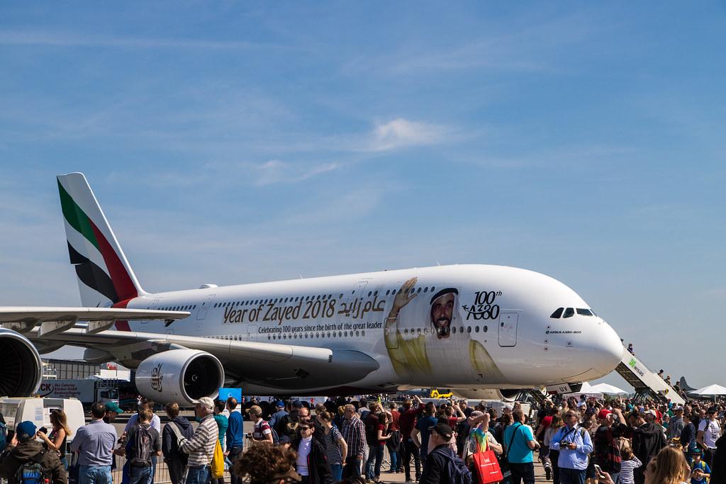 Berlin Air Show / ILA 2018: Emirates [100th A380] (Year of Zayed 2018 Livery) Airbus A380-842 A388 A6-EUV