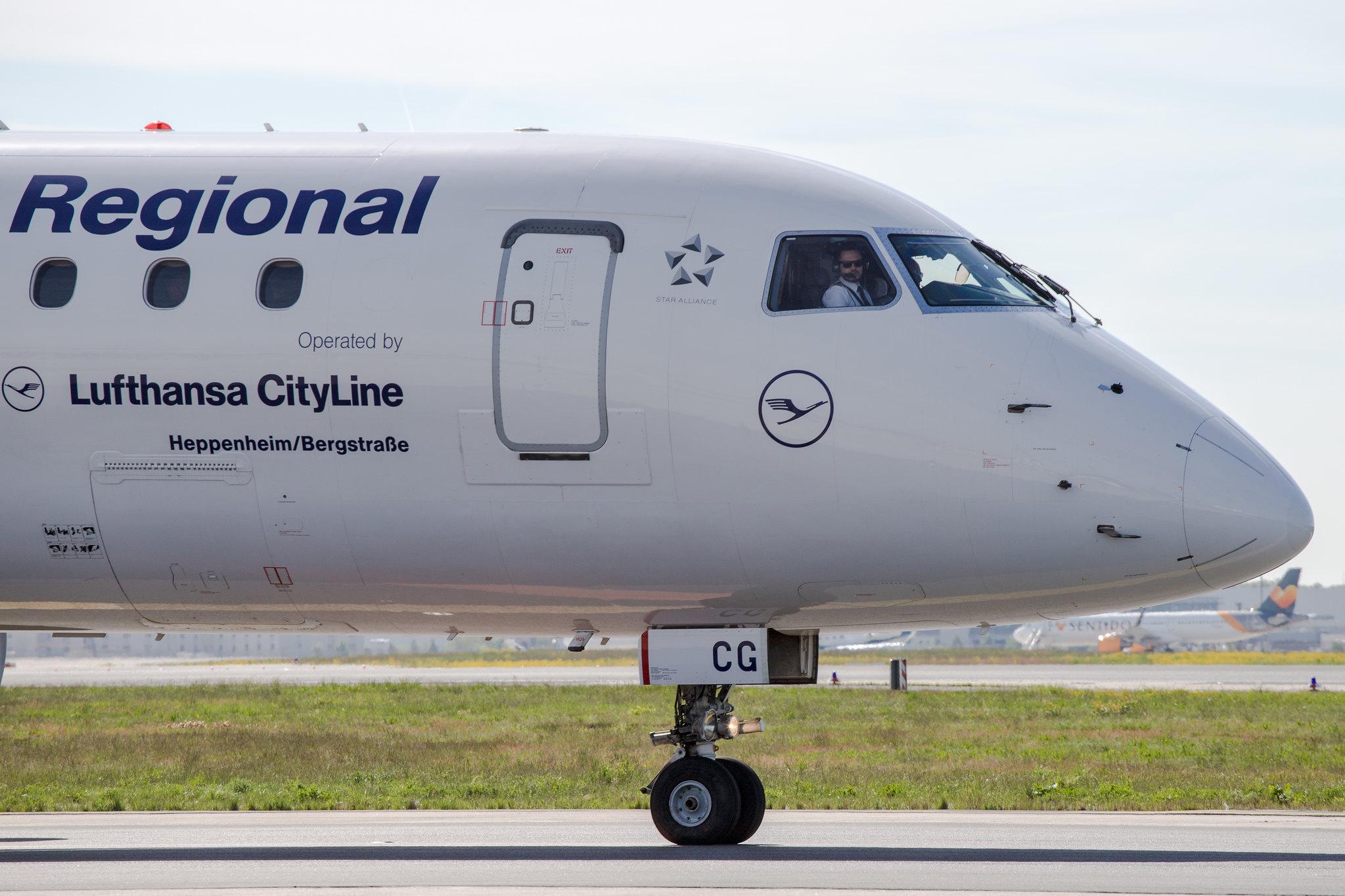 Frankfurt Airport: Lufthansa (LH / DLH) | Operator: Lufthansa CityLine |  Embraer E190LR E190 | D-AECG | MSN 19000368
