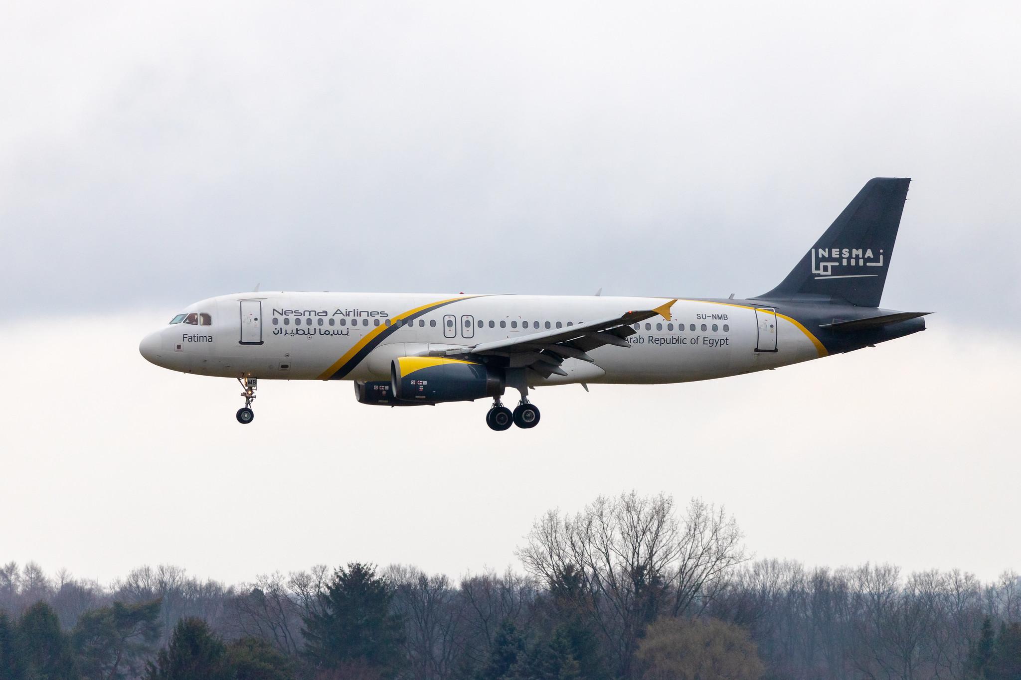 Hamburg Airport: Nesma Airlines (NE / NMA) |  Airbus A320-232 A320 | SU-NMB | MSN 1732