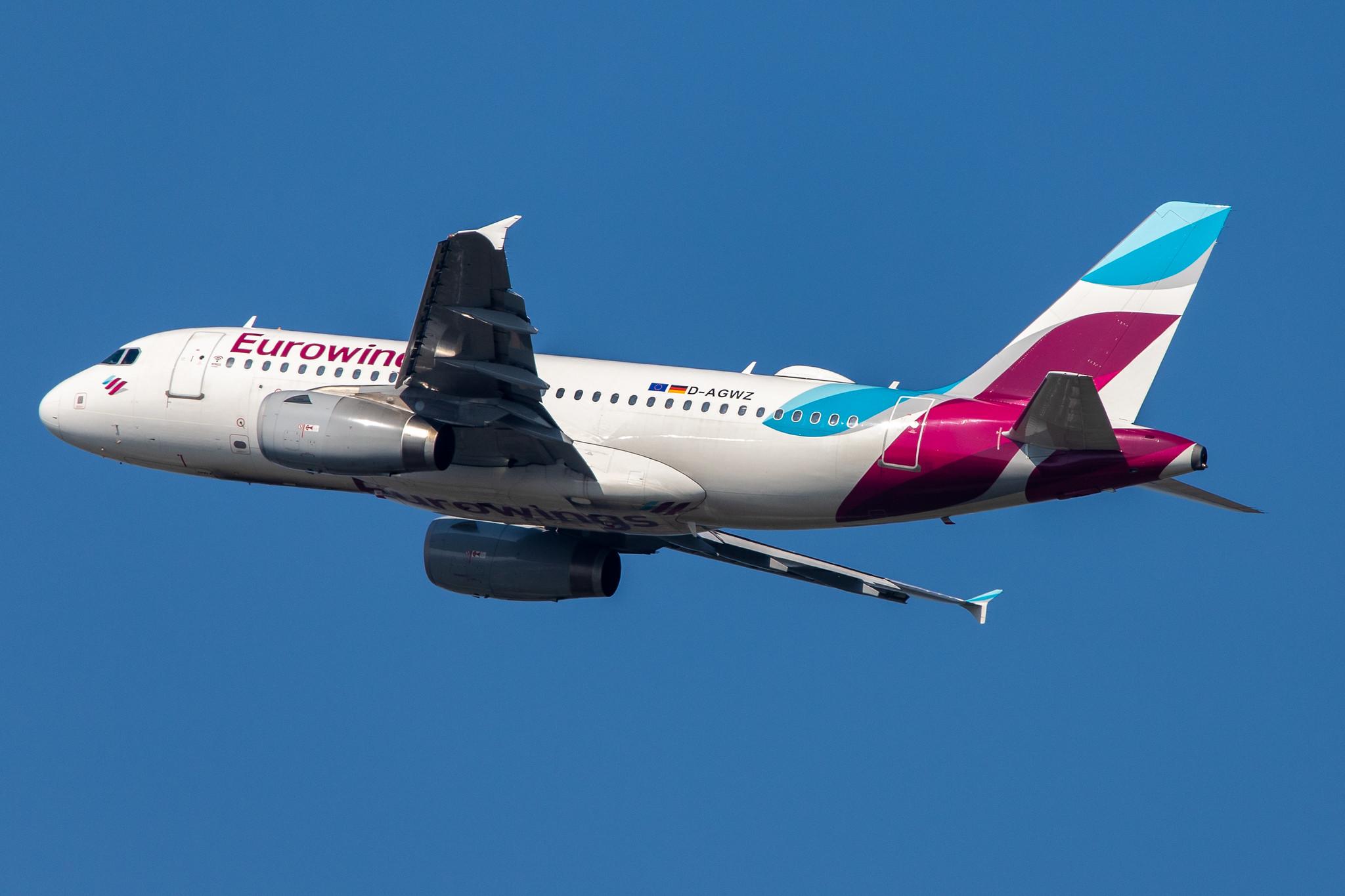 Düsseldorf Airport: Eurowings (EW / EWG) |  Airbus A319-132 A319 | D-AGWZ | MSN 5978