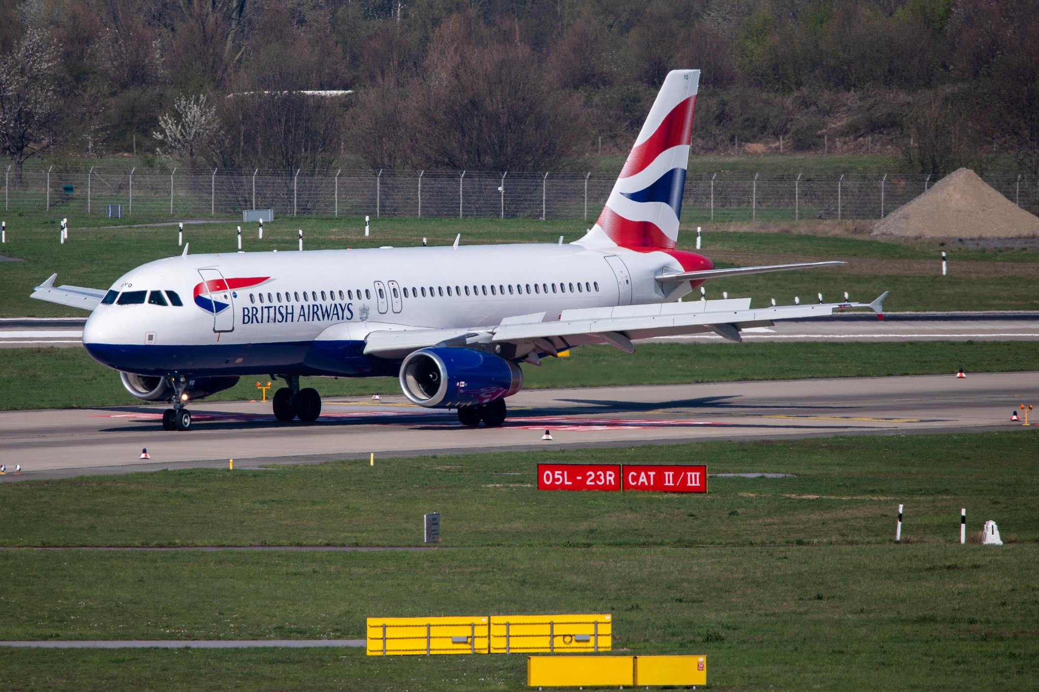 Düsseldorf Airport: British Airways (BA / BAW) |  Airbus A320-232 A320 | G-EUYD | MSN 3726