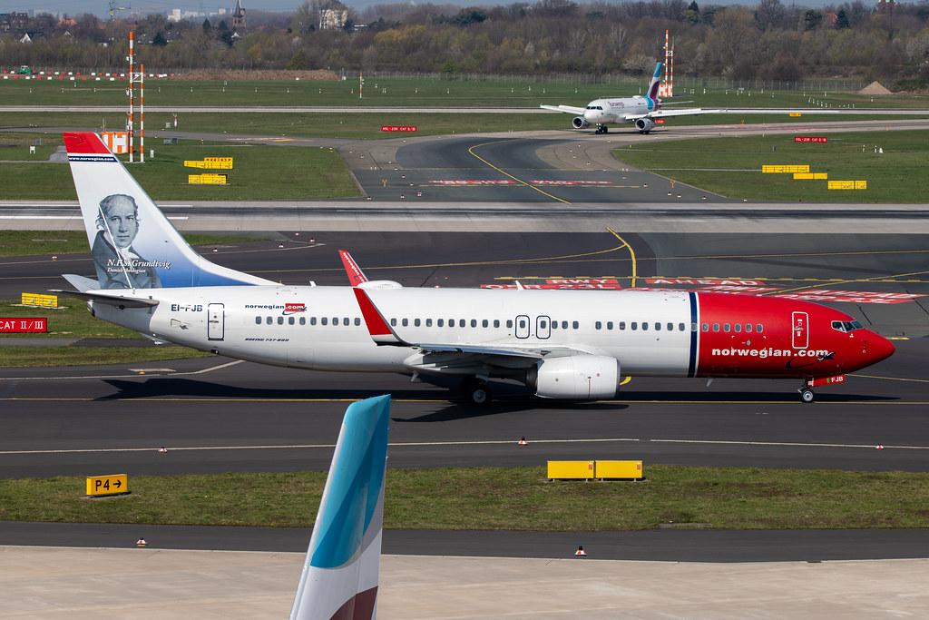 Düsseldorf Airport: Norwegian (DY / NAX) |  Boeing 737-8JP B738 | EI-FJB | MSN 42081