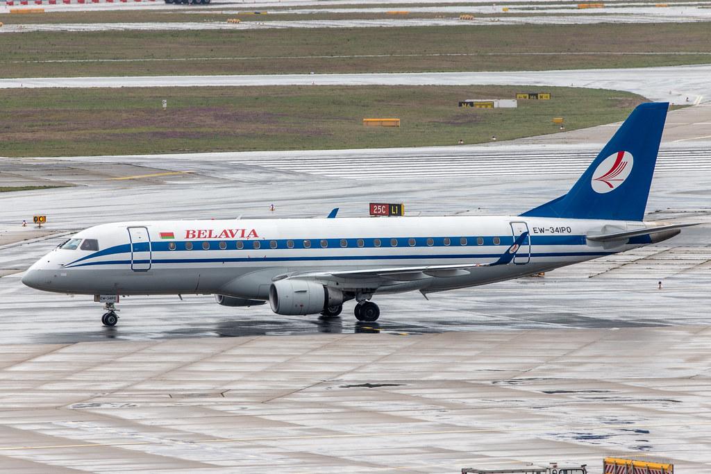 Frankfurt Airport: Belavia (B2 / BRU) |  Embraer E175LR E75S | EW-341PO | MSN 17000352