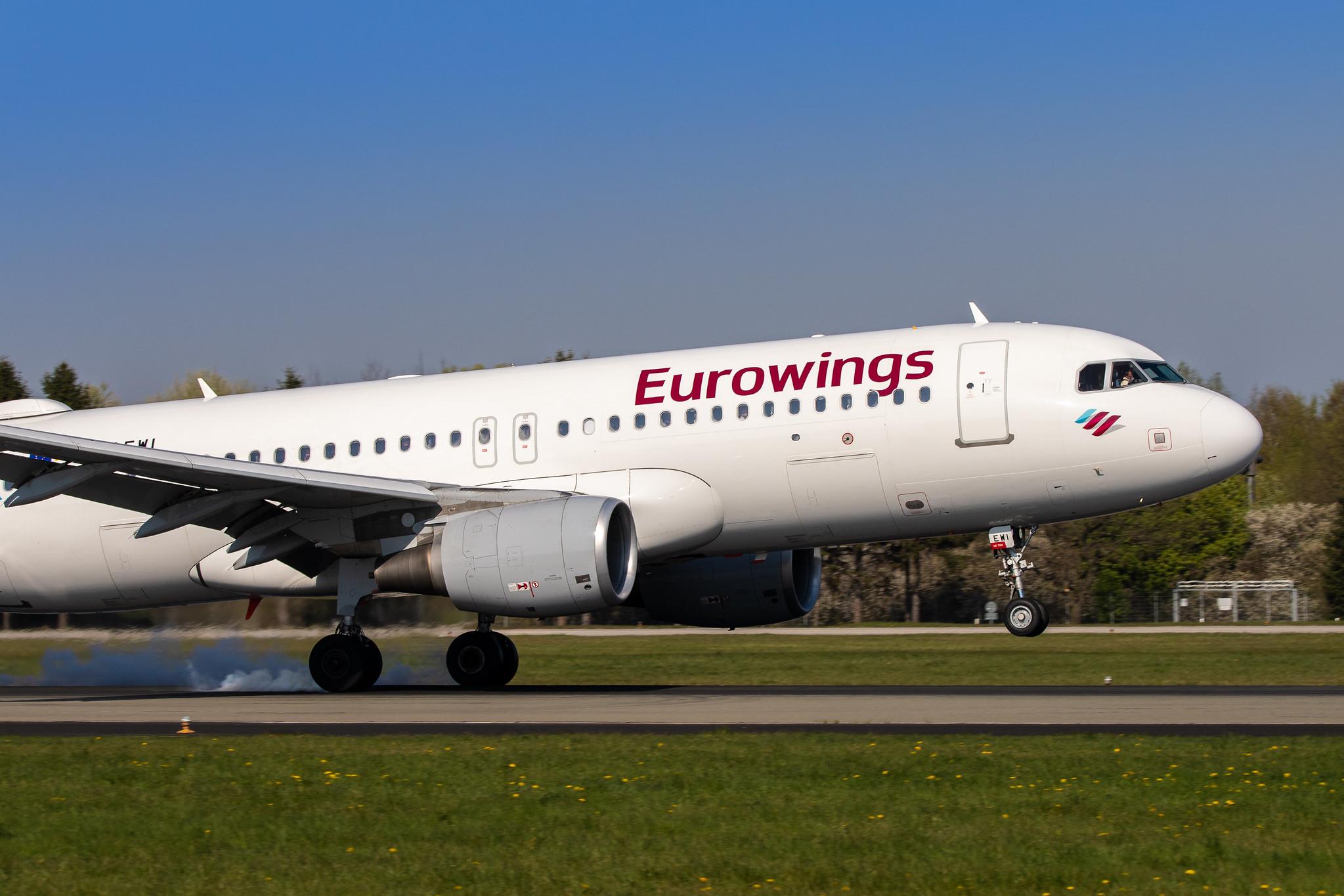 Hamburg Airport: Eurowings (EW / EWG) |  Airbus A320-214 A320 | D-AEWI | MSN 7210