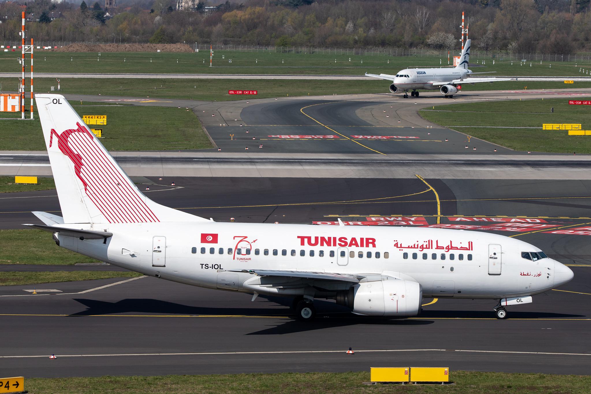 Düsseldorf Airport: Tunisair (TU / TAR) |  Boeing 737-6H3 B736 | TS-IOL | MSN 29497