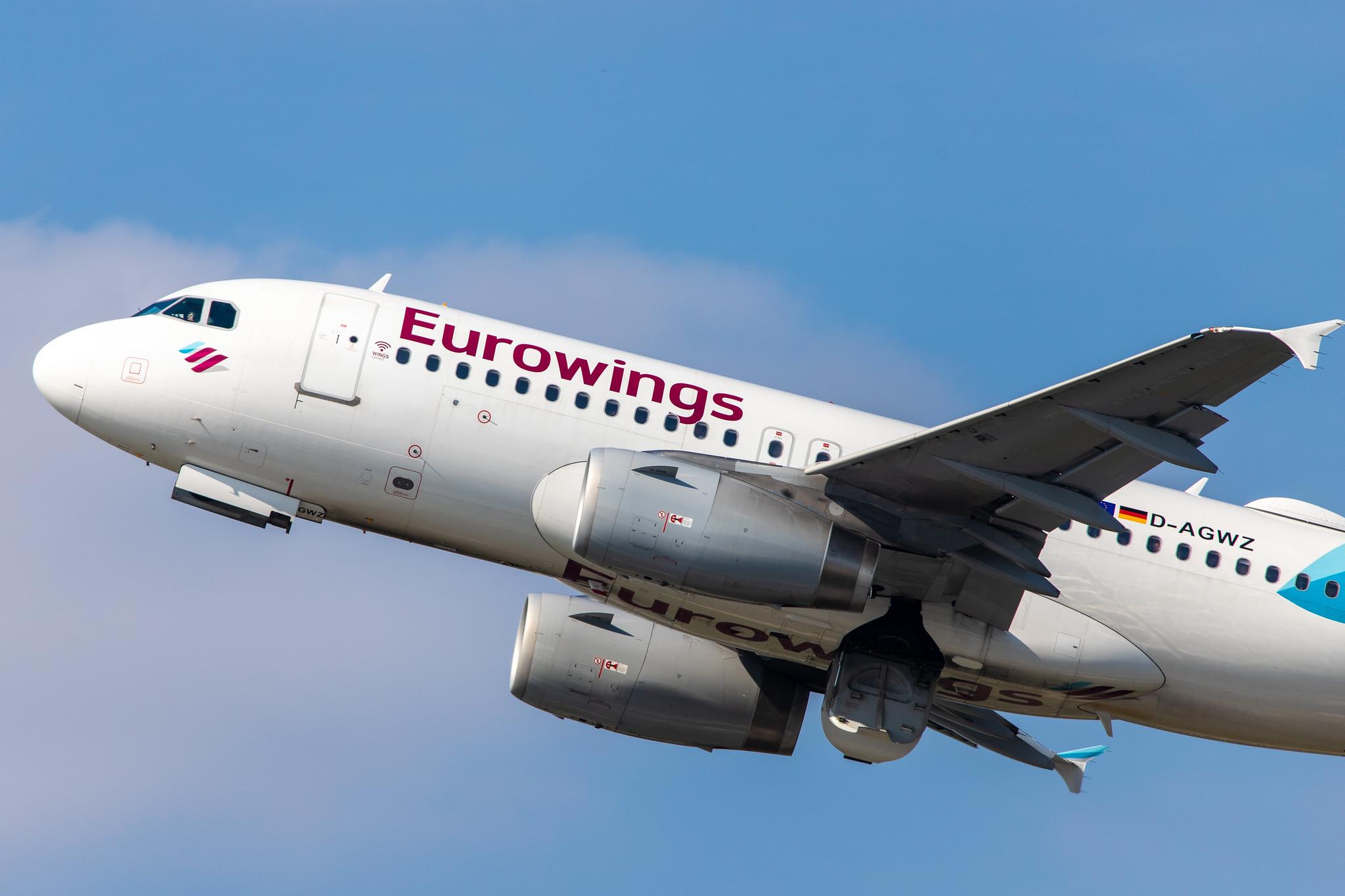 Düsseldorf Airport: Eurowings (EW / EWG) |  Airbus A319-132 A319 | D-AGWZ | MSN 5978