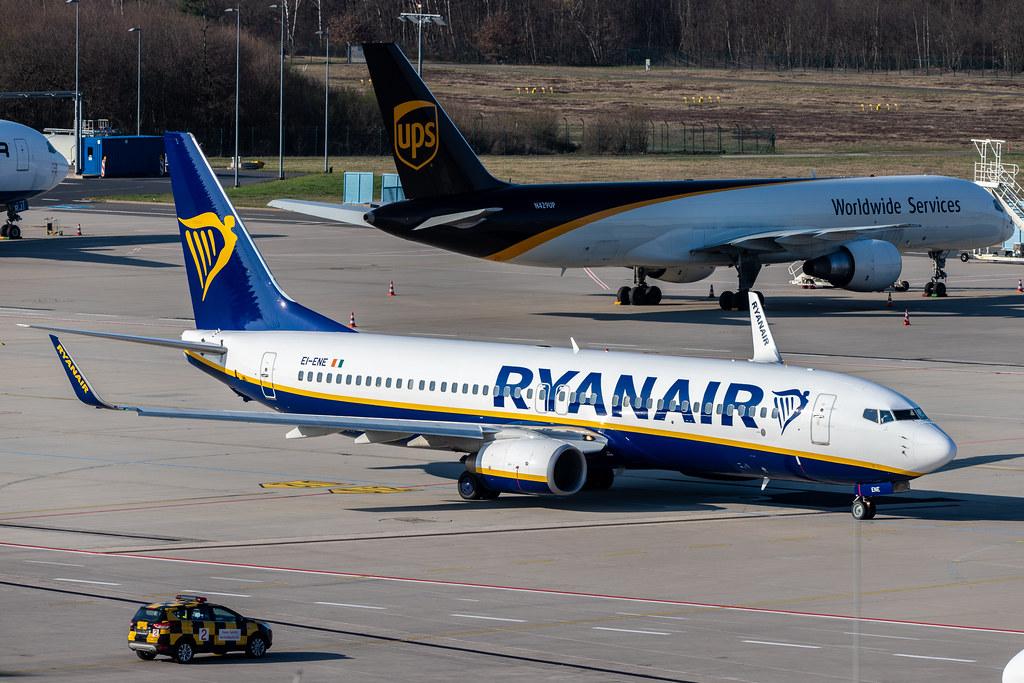 Köln Bonn Airport: Ryanair (FR / RYR) |  Boeing 737-8AS B738 | EI-ENE | MSN 34976