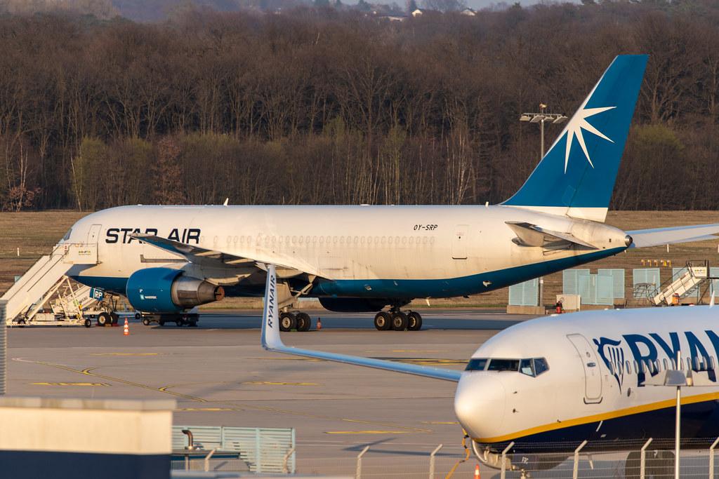 Köln Bonn Airport: Star Air (DJ / SRR) |  Boeing 767-232(BDSF) B762 | OY-SRP | MSN 22220