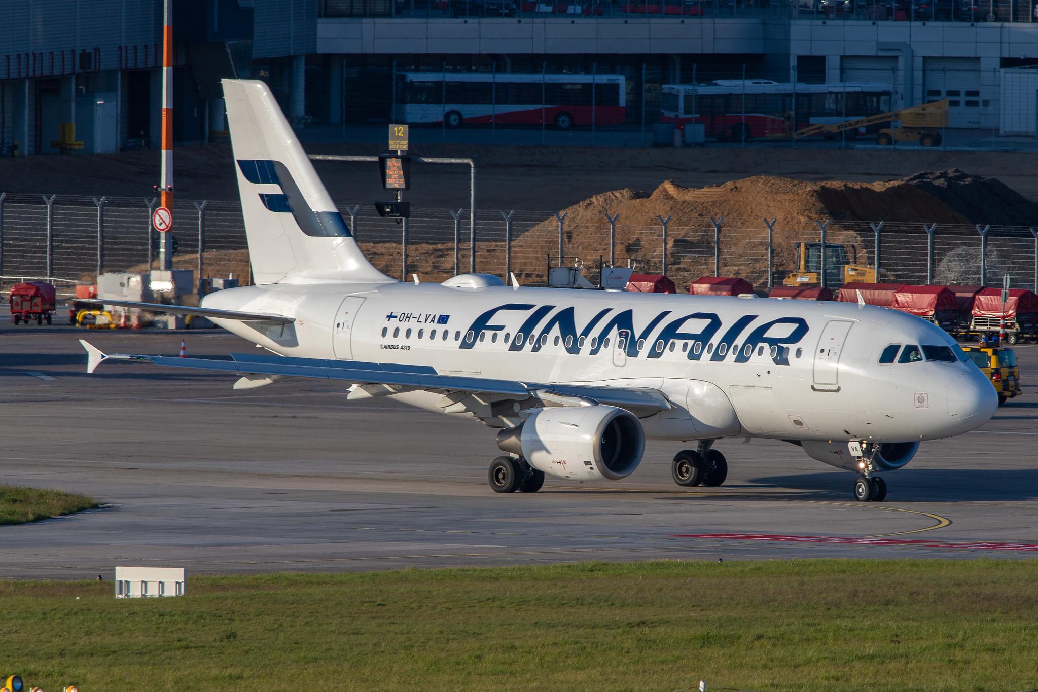 Hamburg Airport: Finnair (AY / FIN) |  Airbus A319-112 A319 | OH-LVA | MSN 1073