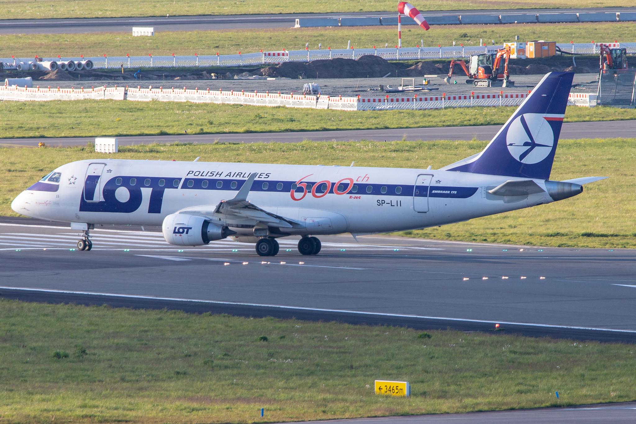 Hamburg Airport: LOT (LO / LOT) | Livery: 600th E-jet Livery | Embraer E175LR E75S | SP-LII | MSN 17000290