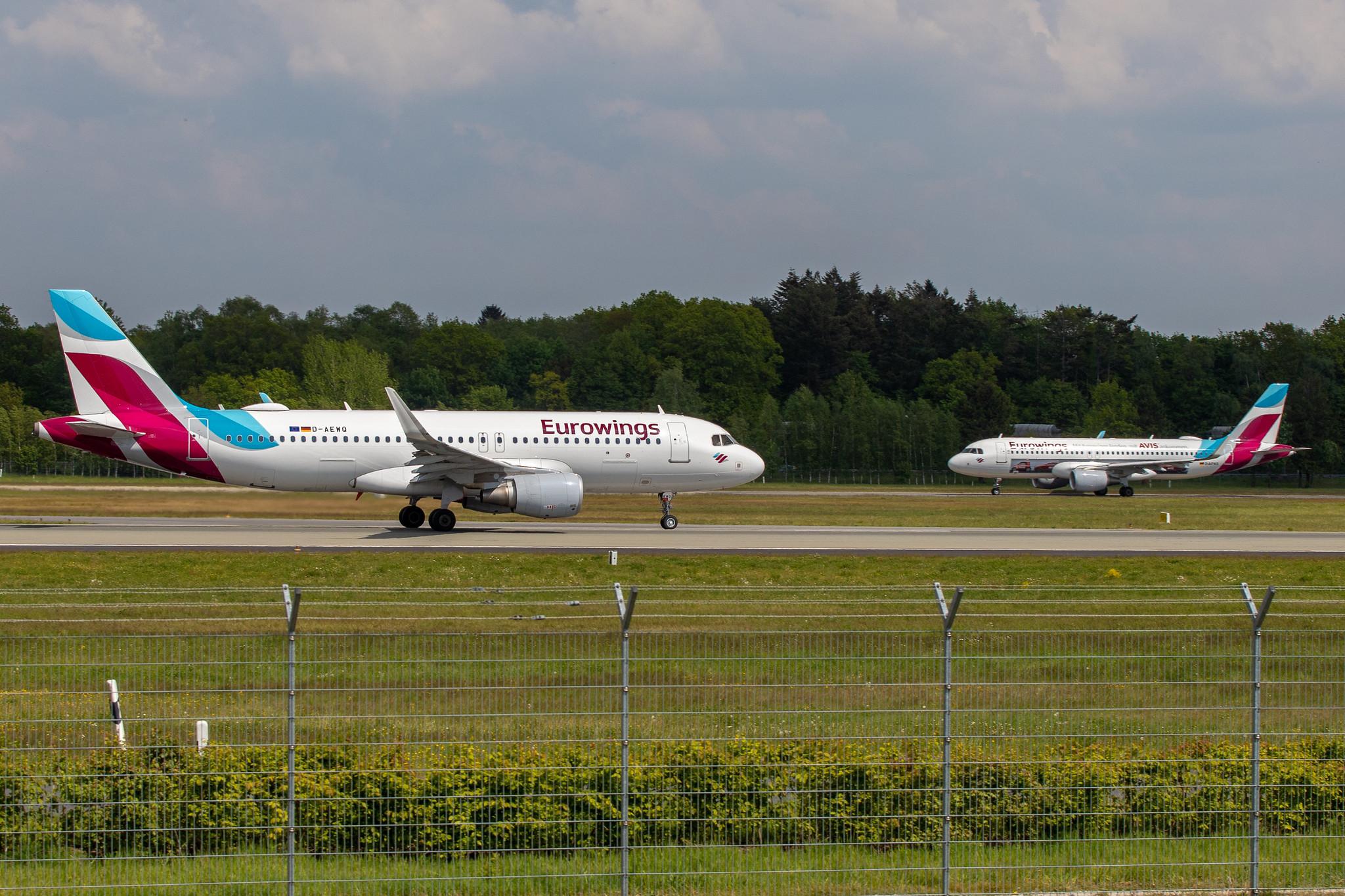 Hamburg Airport: Eurowings (EW / EWG) |  Airbus A320-214 A320 | D-AEWQ | MSN 7398