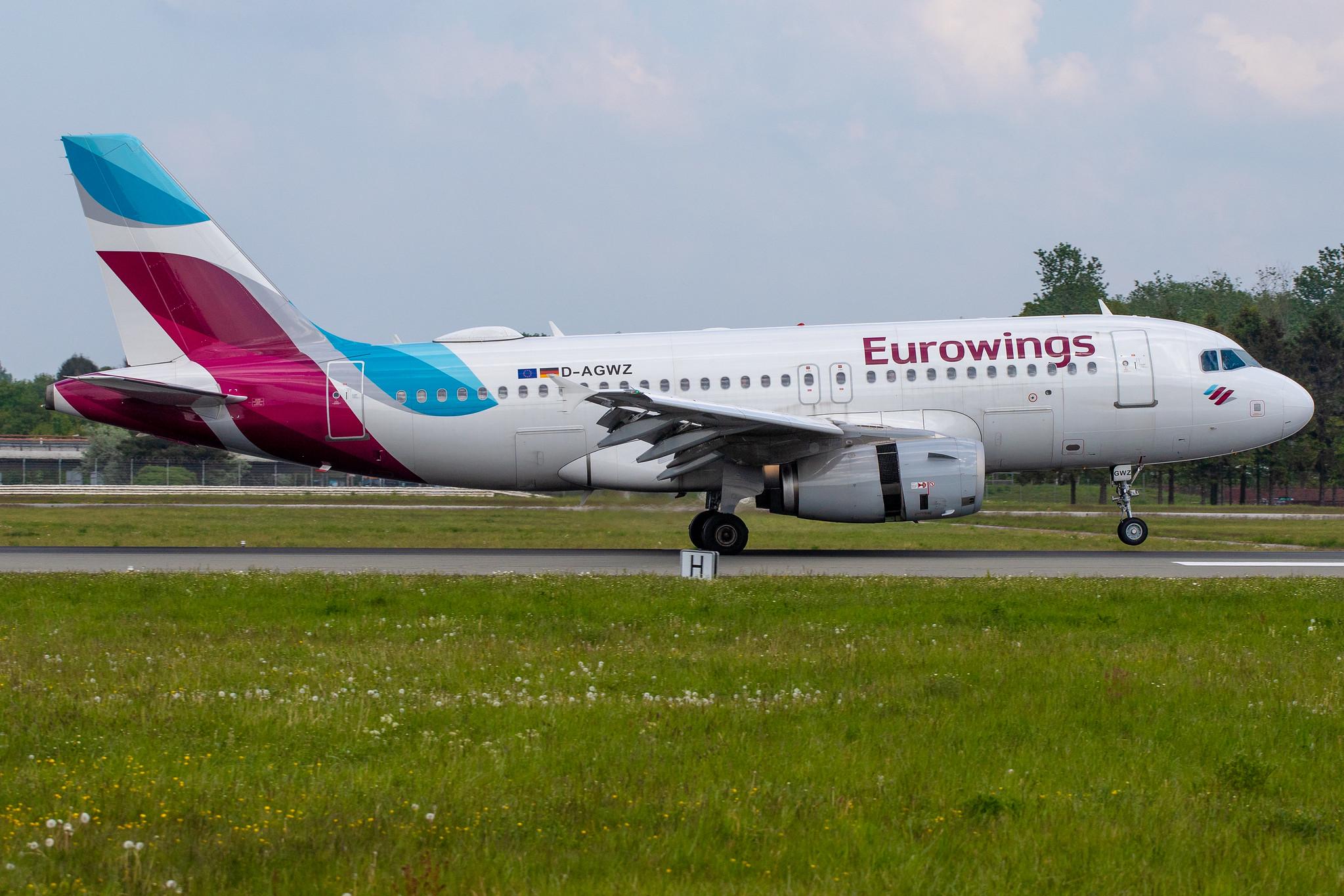 Hamburg Airport: Eurowings (EW / EWG) |  Airbus A319-132 A319 | D-AGWZ | MSN 5978