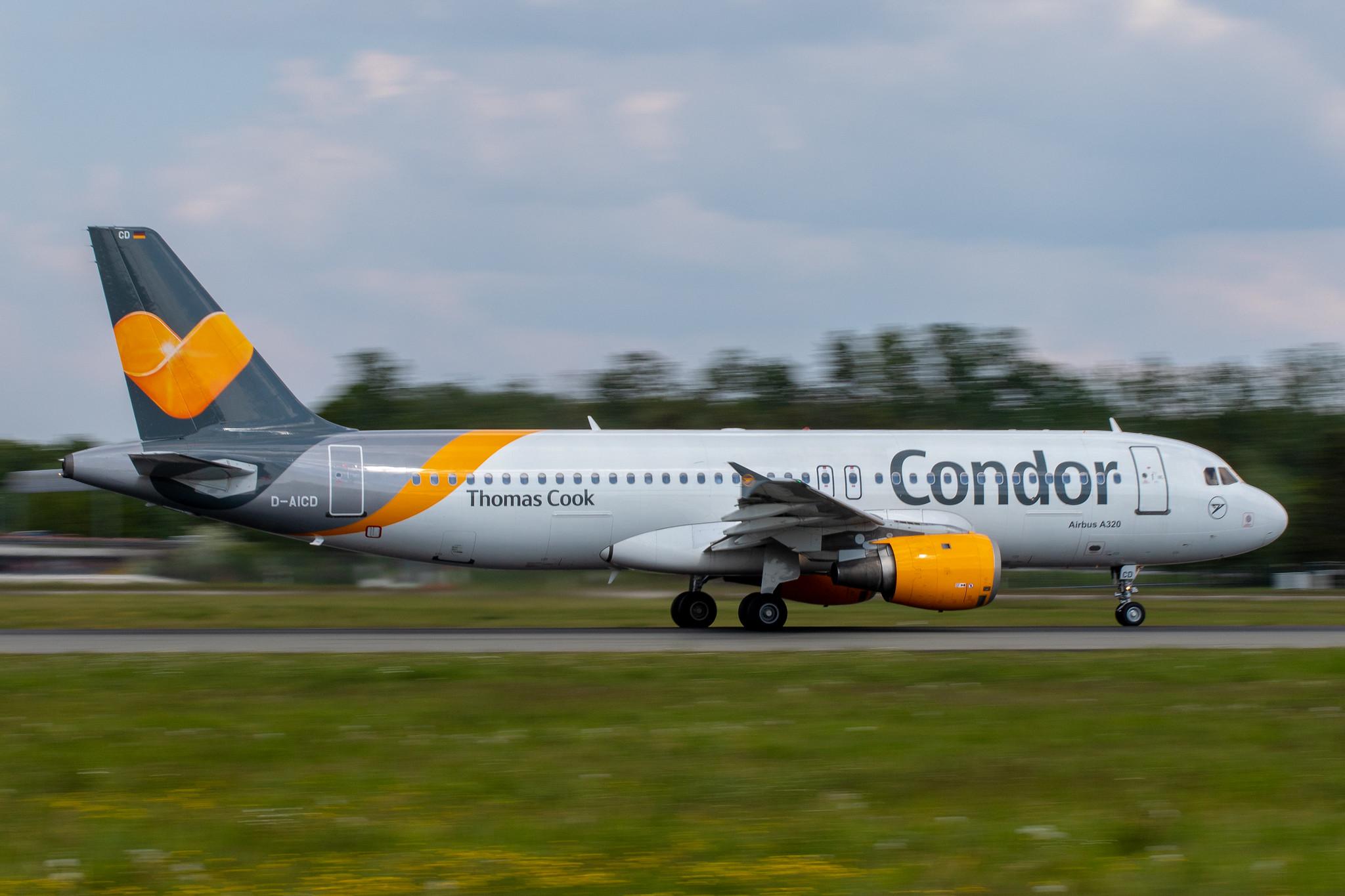 Hamburg Airport: Condor (DE / CFG) |  Airbus A320-212 A320 | D-AICD | MSN 0884