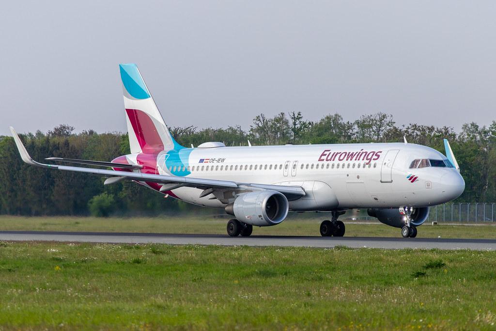 Hamburg Airport: Eurowings (EW / EWG) | Operator: Eurowings Europe |  Airbus A320-214 A320 | OE-IEW | MSN 7148