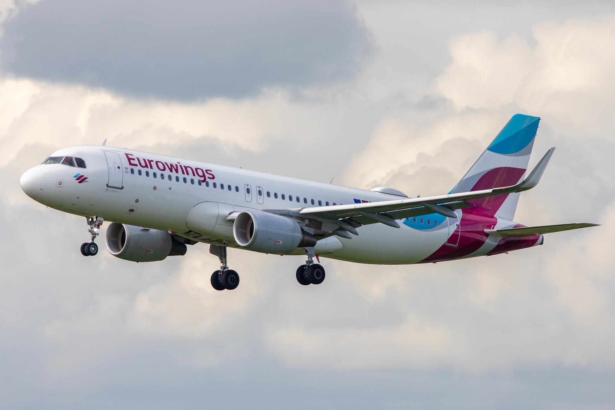 Hamburg Airport: Eurowings (EW / EWG) |  Airbus A320-214 A320 | D-AEWQ | MSN 7398