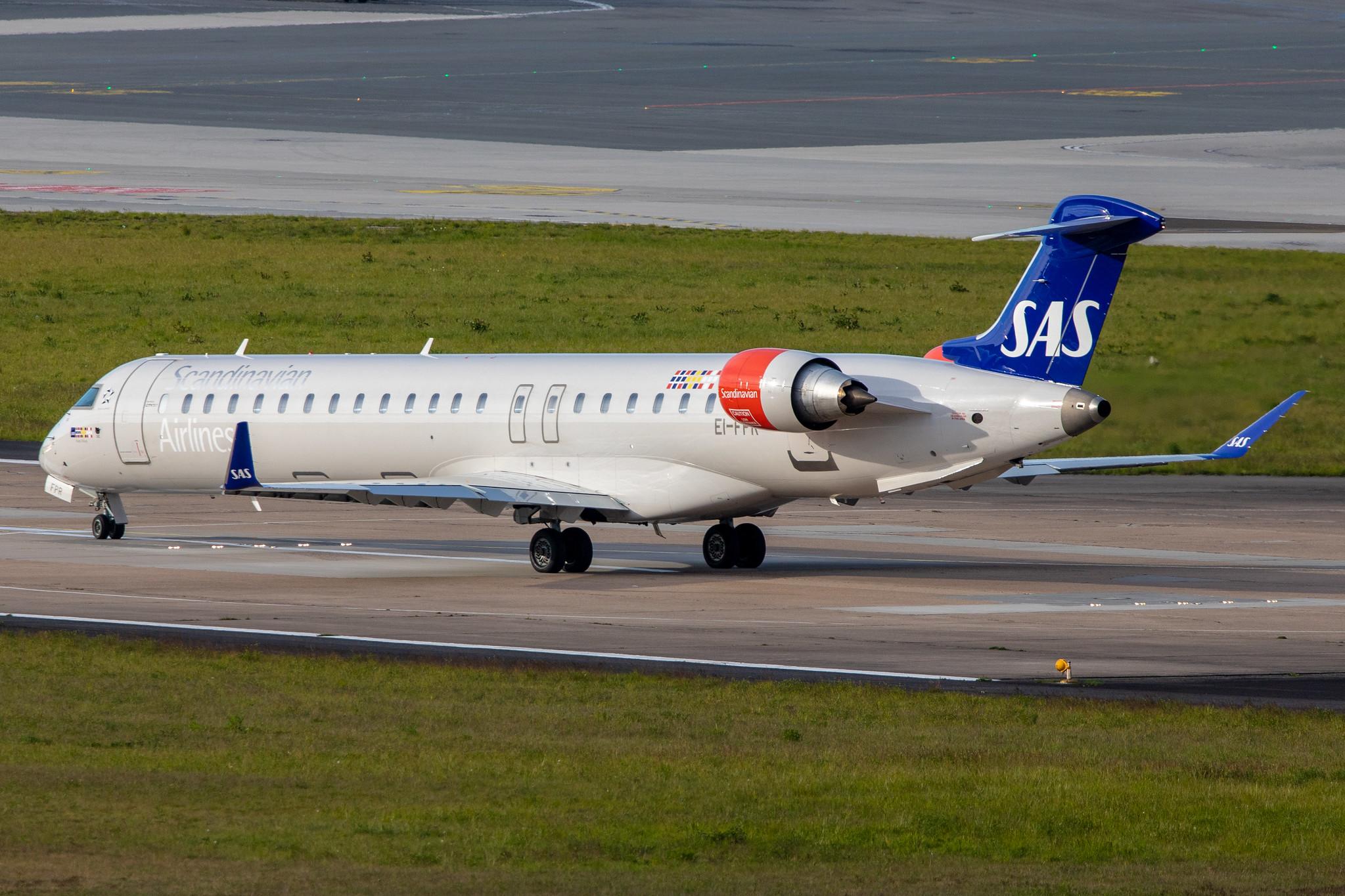 Hamburg Airport: SAS (SK / SAS) | Operator: Cityjet |  Mitsubishi CRJ-900LR CRJ9 | EI-FPR | MSN 15436