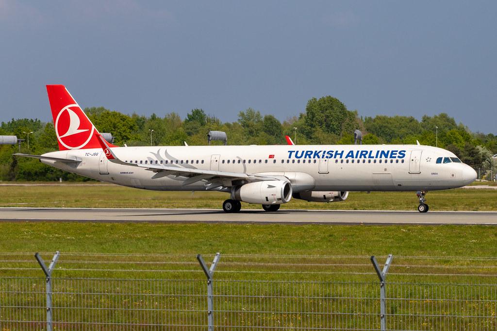 Hamburg Airport: Turkish Airlines (TK / THY) |  Airbus A321-231 A321 | TC-JSG | MSN 5490