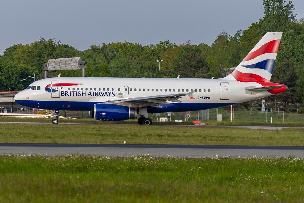 Hamburg Airport: British Airways (BA / BAW) |  Airbus A319-131 A319 | G-EUPR | MSN 1329