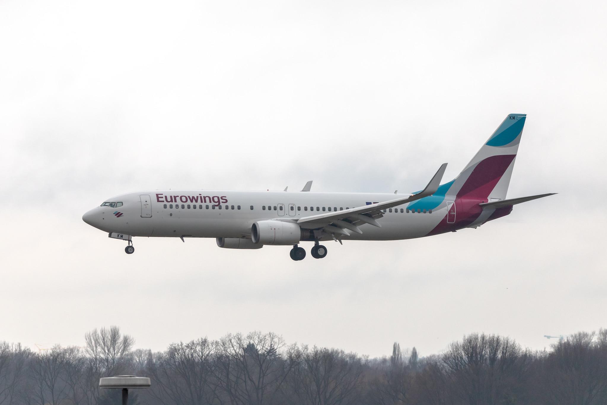 Hamburg Airport: Eurowings (EW / EWG) | Operator: TUI fly |  Boeing 737-86J B738 | D-ABKM | MSN 37755