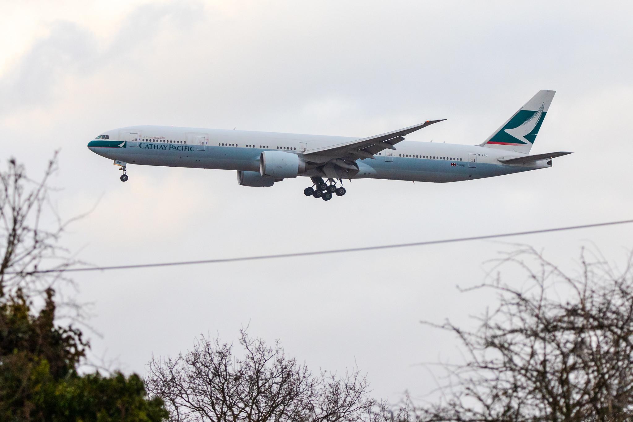 London Heathrow Airport: Cathay Pacific (CX / CPA) |  Boeing 777-367(ER) B77W | B-KQO | MSN 41757