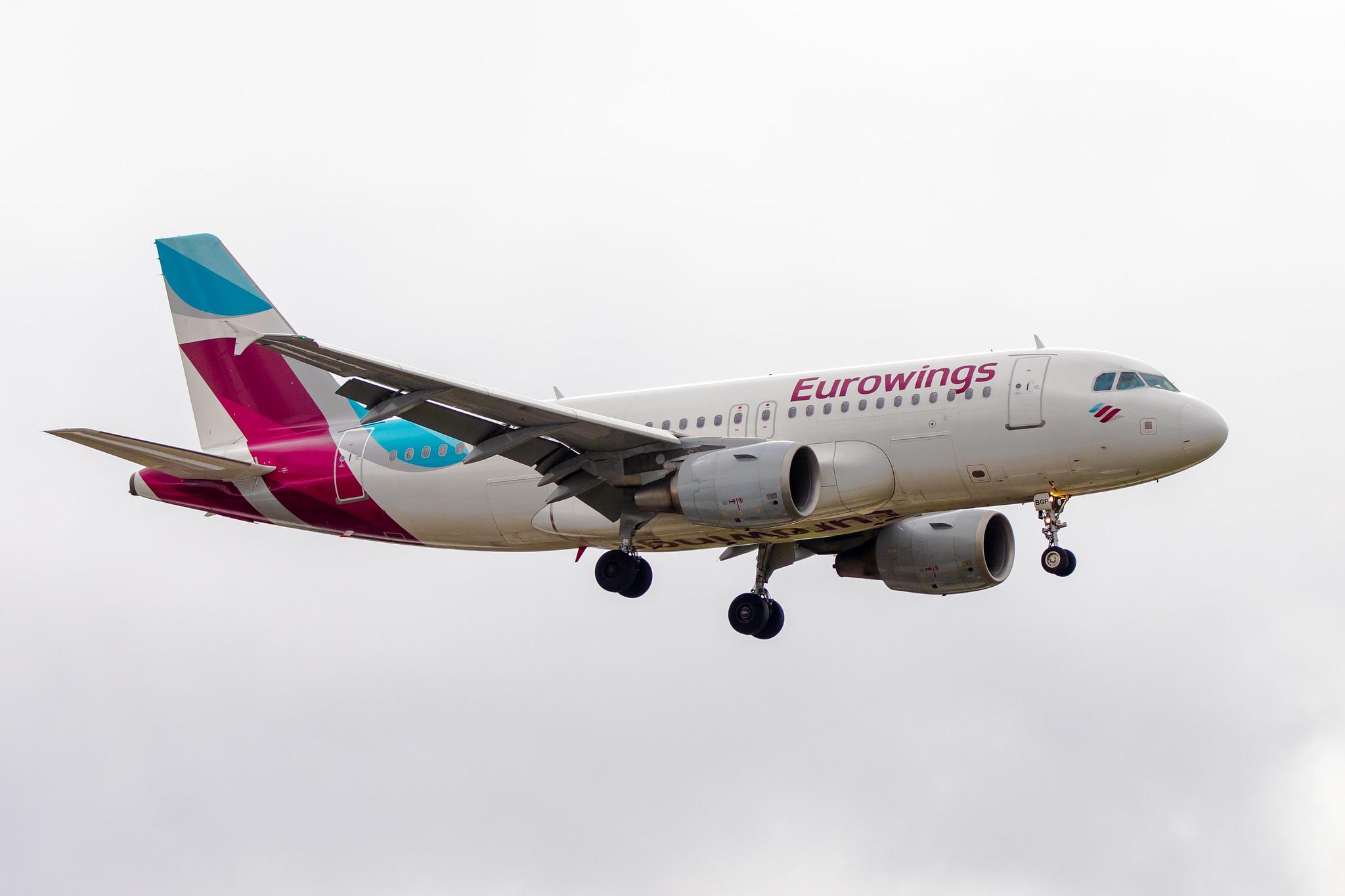 London Heathrow Airport: Eurowings (EW / EWG) |  Airbus A319-112 A319 | D-ABGP | MSN 3728