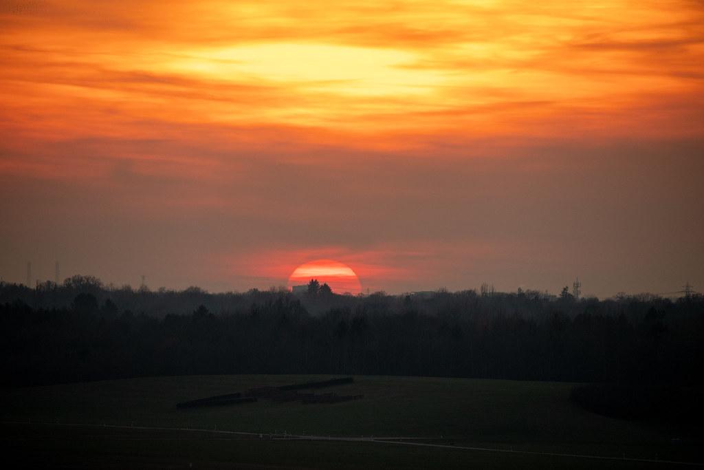 Hamburg Airport: Sonnenuntergang |