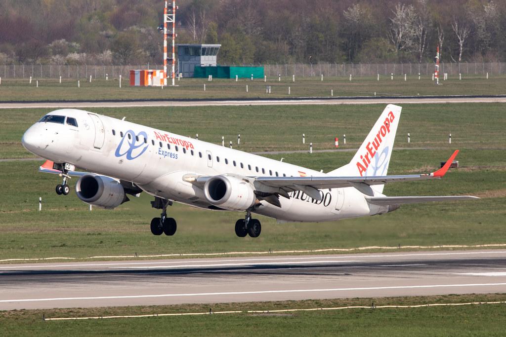 Düsseldorf Airport: Air Europa Express (UX / AEA) |  Embraer E195LR E195 | EC-LCQ | MSN 19000303