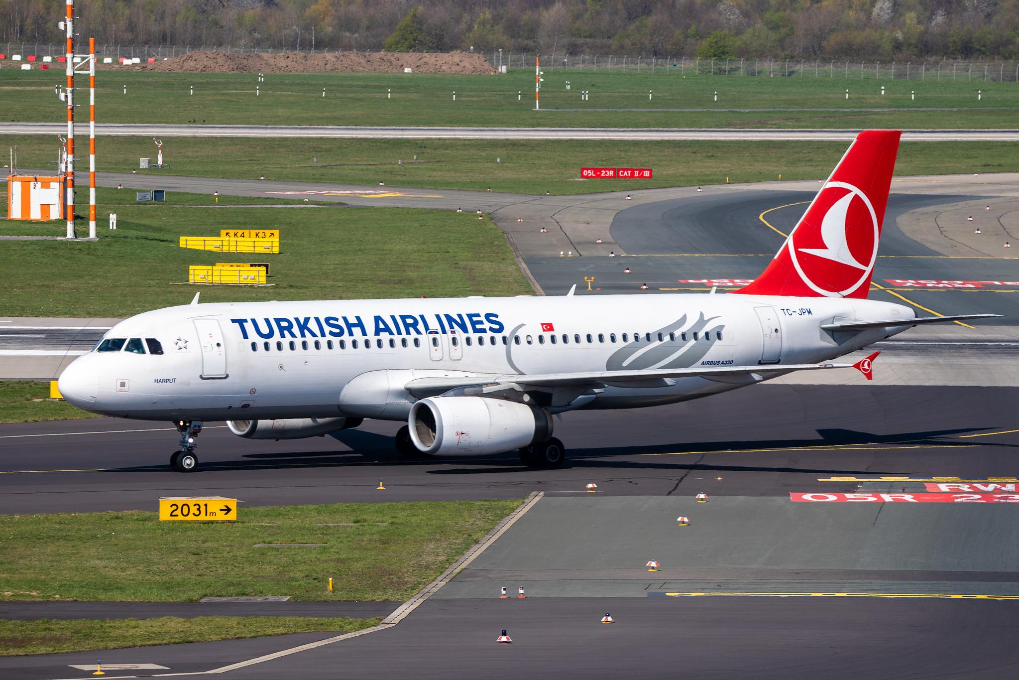 Düsseldorf Airport: Turkish Airlines (TK / THY) |  Airbus A320-232 A320 | TC-JPM | MSN 3341