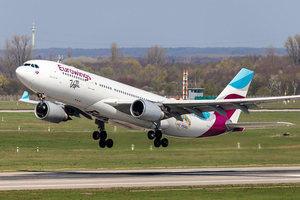 Düsseldorf Airport: Eurowings (EW / EWG) | Operator: SunExpress Deutschland |  Airbus A330-203 A332 | D-AXGF | MSN 0616