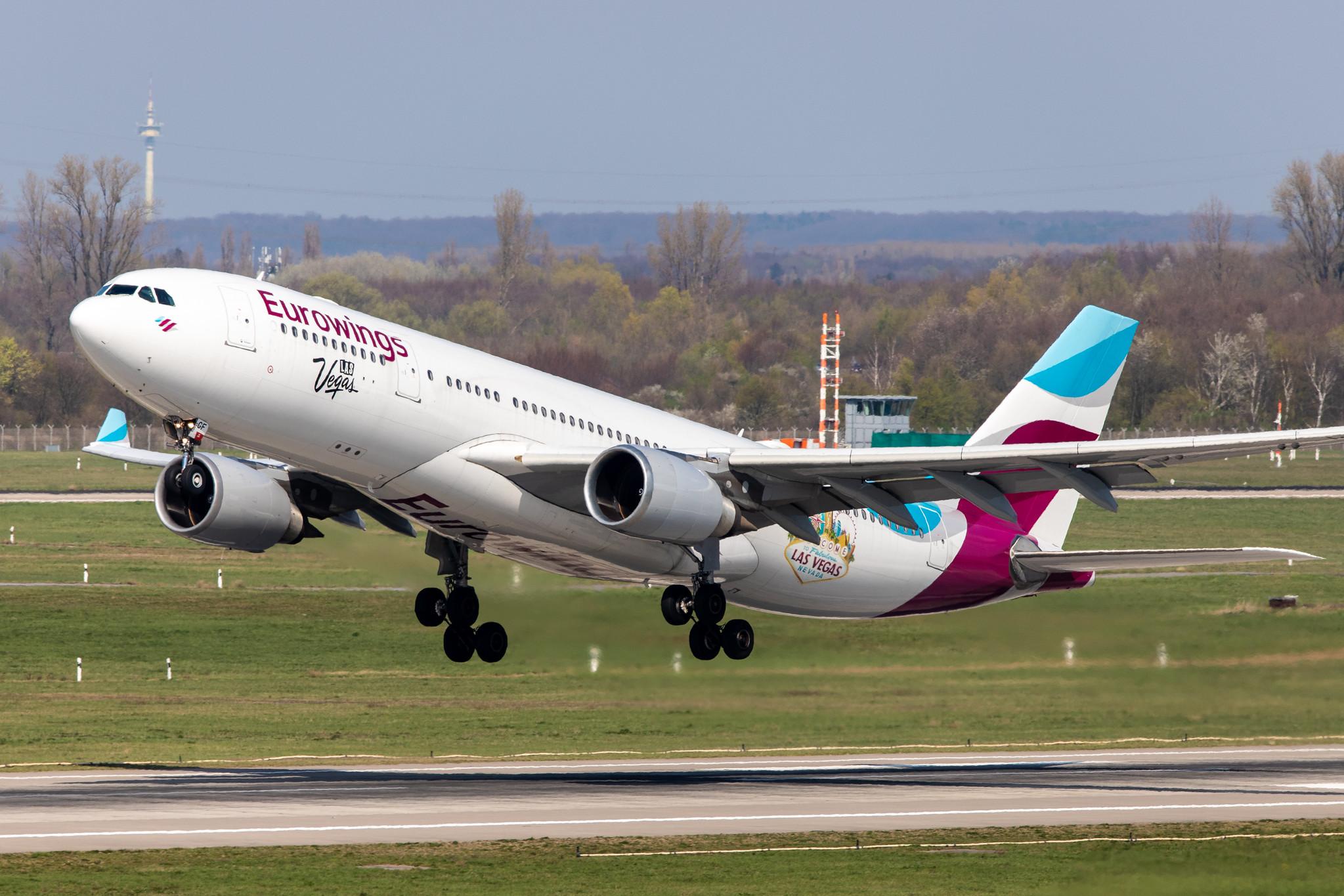 Düsseldorf Airport: Eurowings (EW / EWG) | Operator: SunExpress Deutschland |  Airbus A330-203 A332 | D-AXGF | MSN 0616