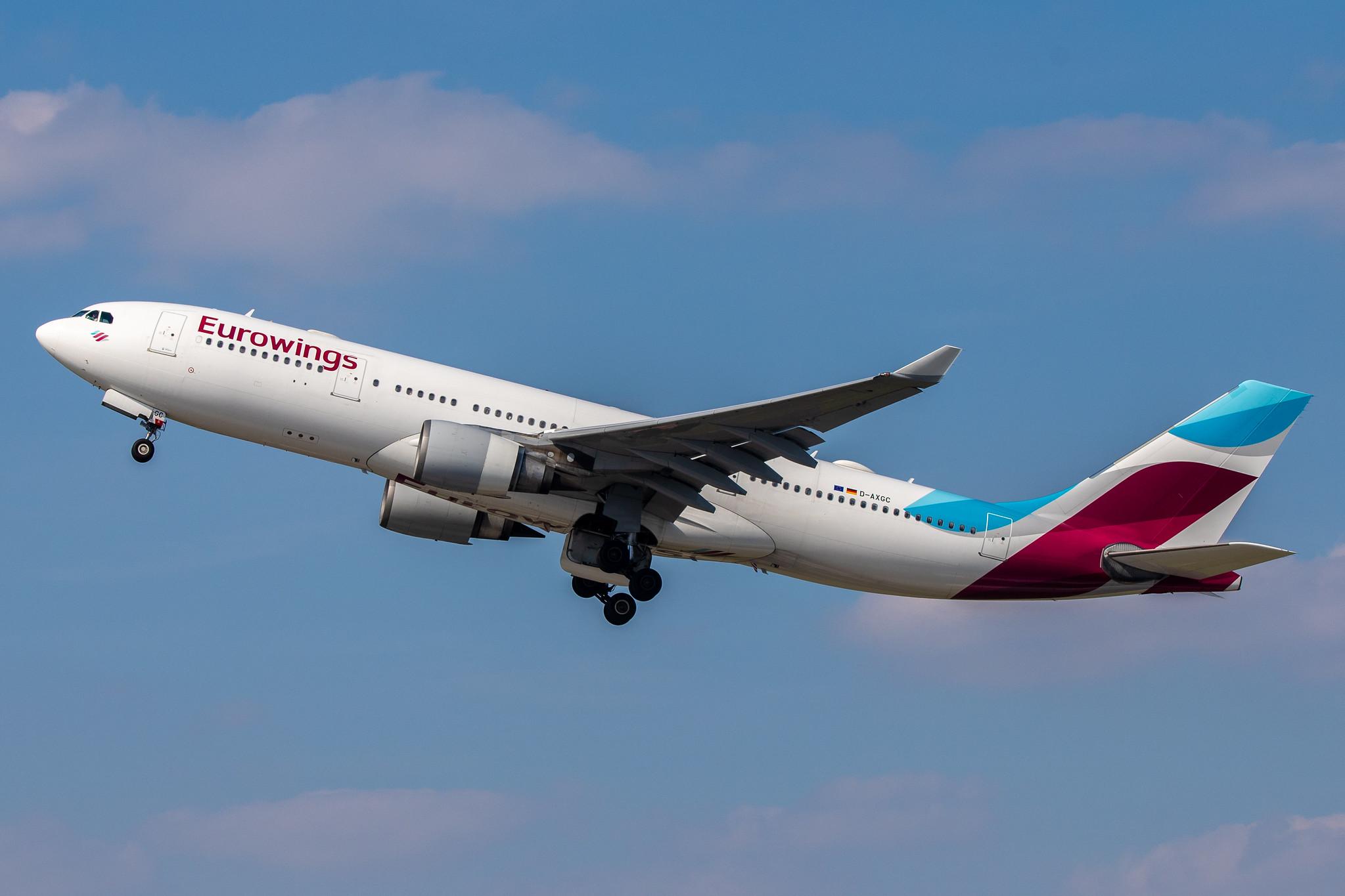 Düsseldorf Airport: Eurowings (EW / EWG) | Operator: SunExpress Deutschland |  Airbus A330-203 A332 | D-AXGC | MSN 0555