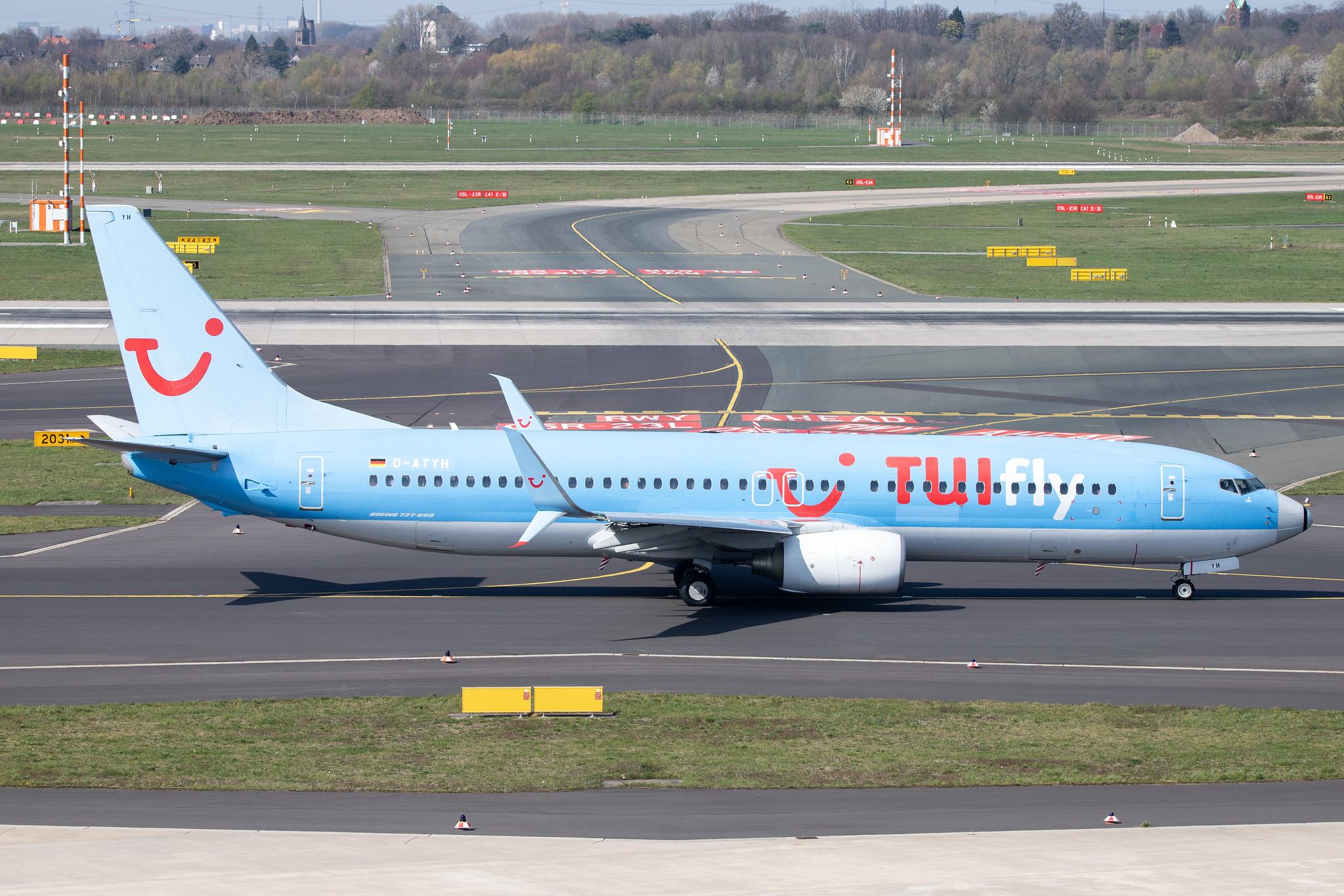 Düsseldorf Airport: TUI (X3 / TUI) | Operator: TUI fly |  Boeing 737-8K5 B738 | D-ATYH | MSN 38097