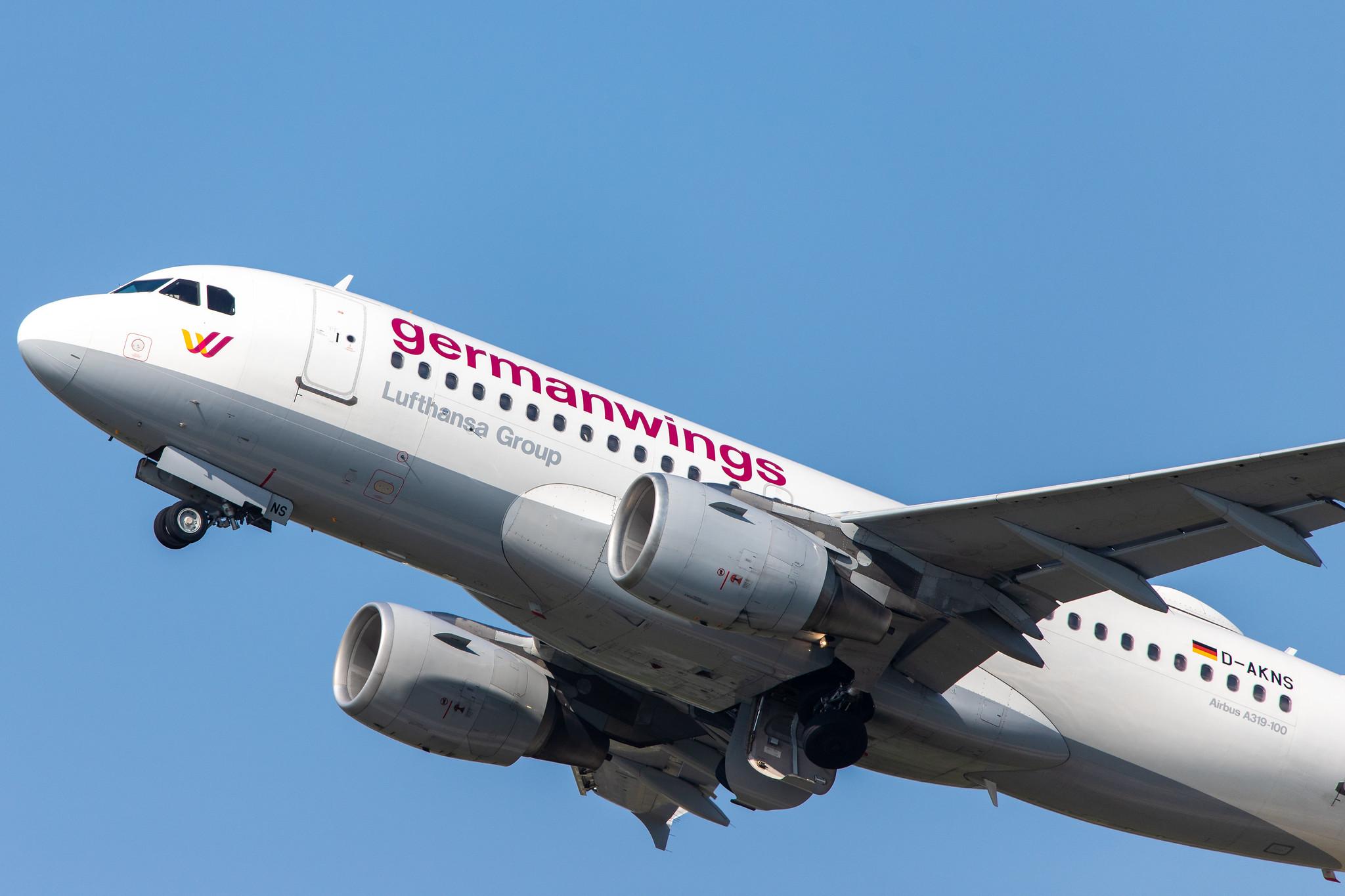 Düsseldorf Airport: Germanwings (4U / GWI) |  Airbus A319-112 A319 | D-AKNS | MSN 1277