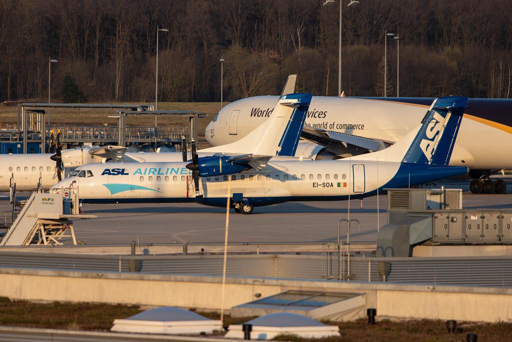 Köln Bonn Airport: ASL Airlines Ireland (AG / ABR) |  ATR 72-202(F) AT72 | EI-SOA | MSN 0265