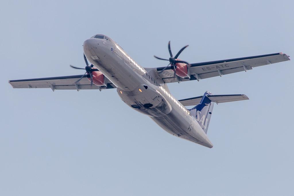 Hamburg Airport: SAS (SK / SAS) | Operator: Xfly |  ATR 72-600 AT76 | ES-ATC | MSN 1164