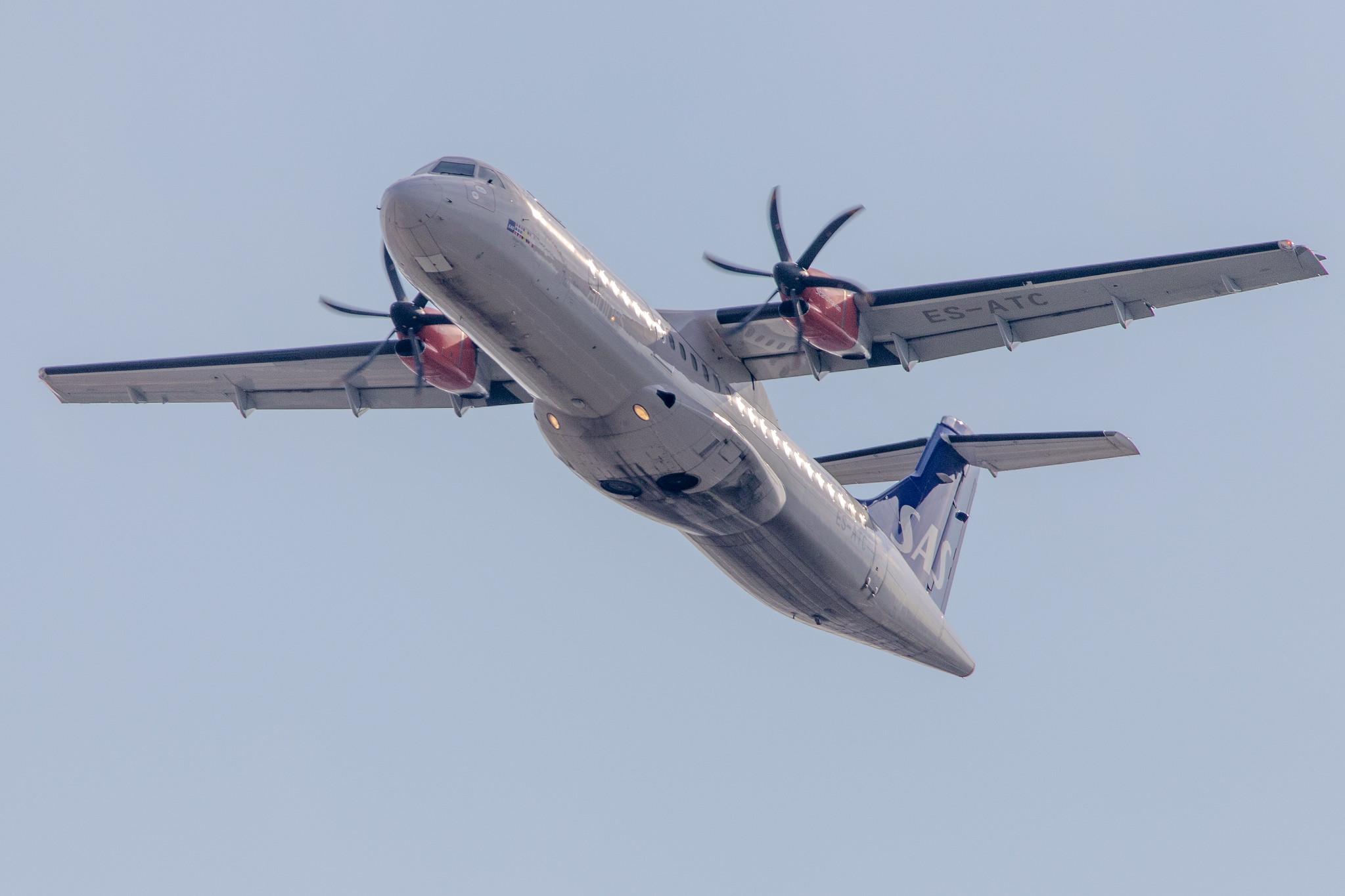 Hamburg Airport: SAS (SK / SAS) | Operator: Xfly |  ATR 72-600 AT76 | ES-ATC | MSN 1164