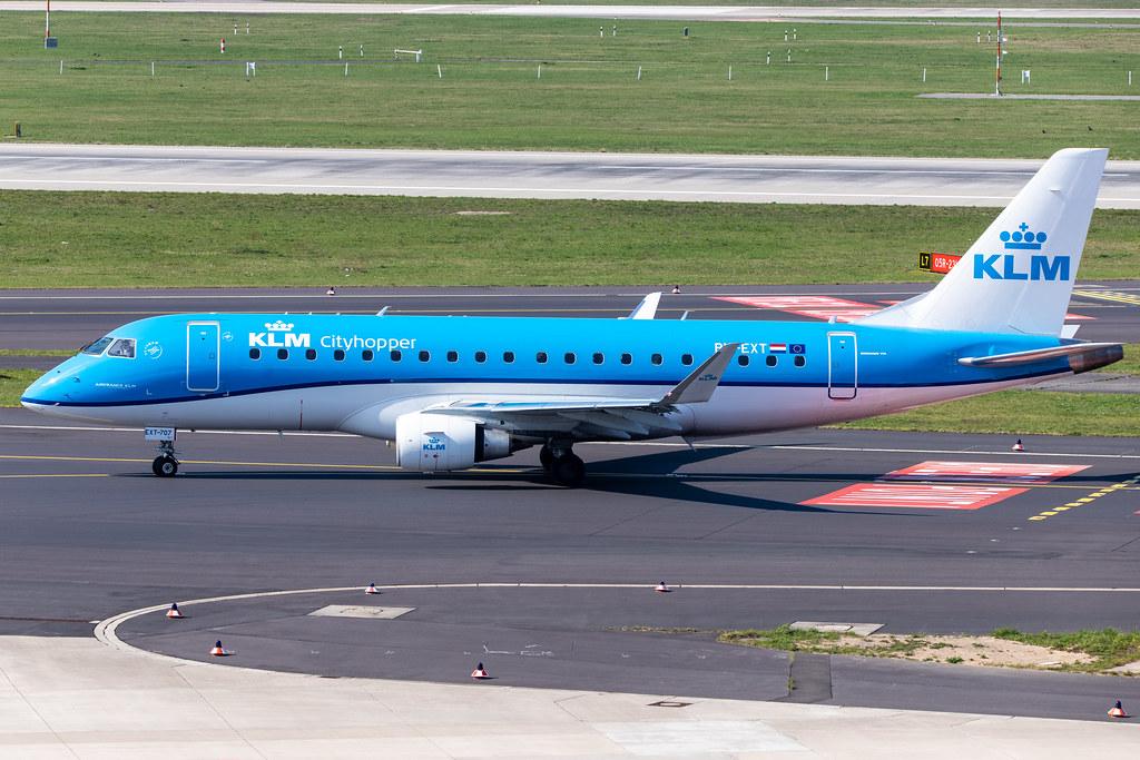 Düsseldorf Airport: KLM (KL / KLM) | Operator: KLM Cityhopper |  Embraer E175STD E75L | PH-EXT | MSN 17000707