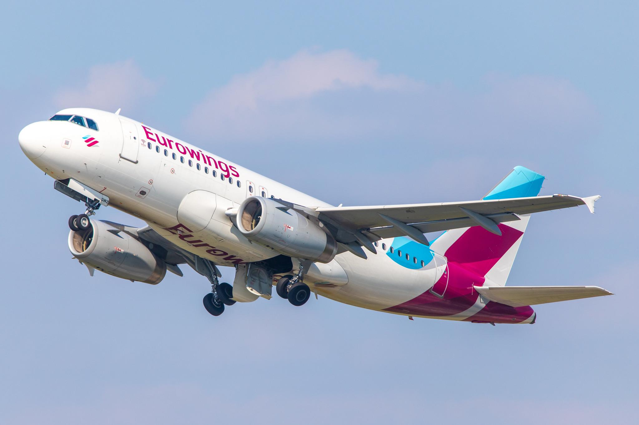 Düsseldorf Airport: Eurowings (EW / EWG) |  Airbus A319-132 A319 | D-AGWZ | MSN 5978