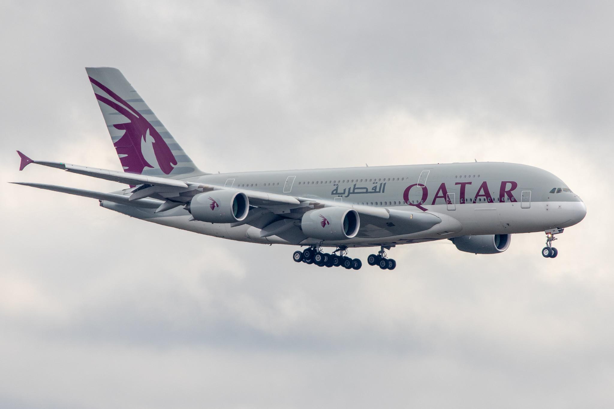 Frankfurt Airport: Qatar Airways (QR / QTR) |  Airbus A380-861 A388 | A7-APF | MSN 189