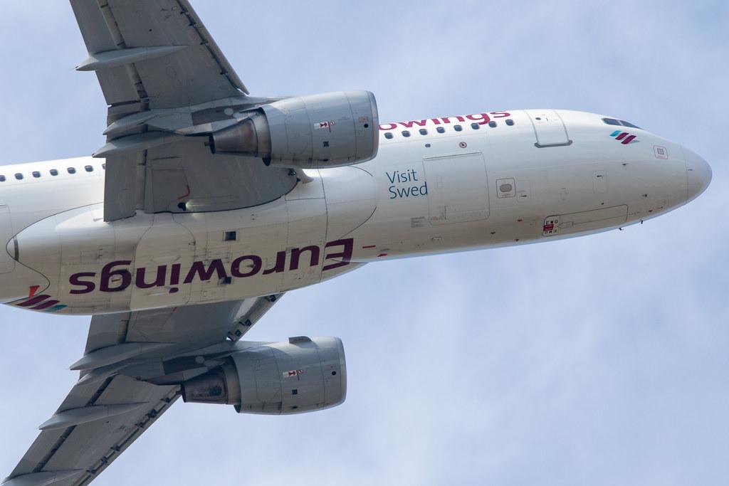 Hamburg Airport: Eurowings (EW / EWG) |  Livery: Visit Sweden/Göteborg Livery |  Airbus A320-214 A320 | D-AEWG | MSN 7121