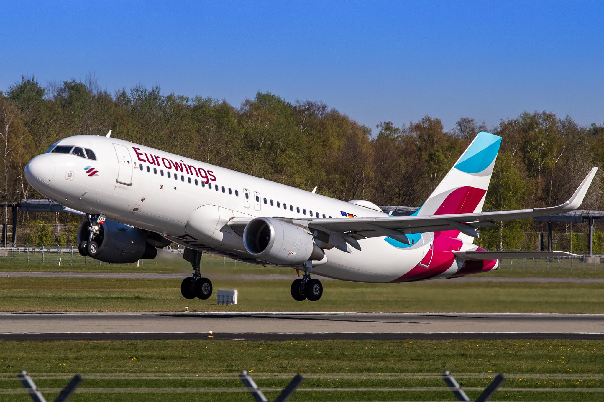 Hamburg Airport: Eurowings (EW / EWG) |  Airbus A320-214 A320 | D-AEWF | MSN 7087