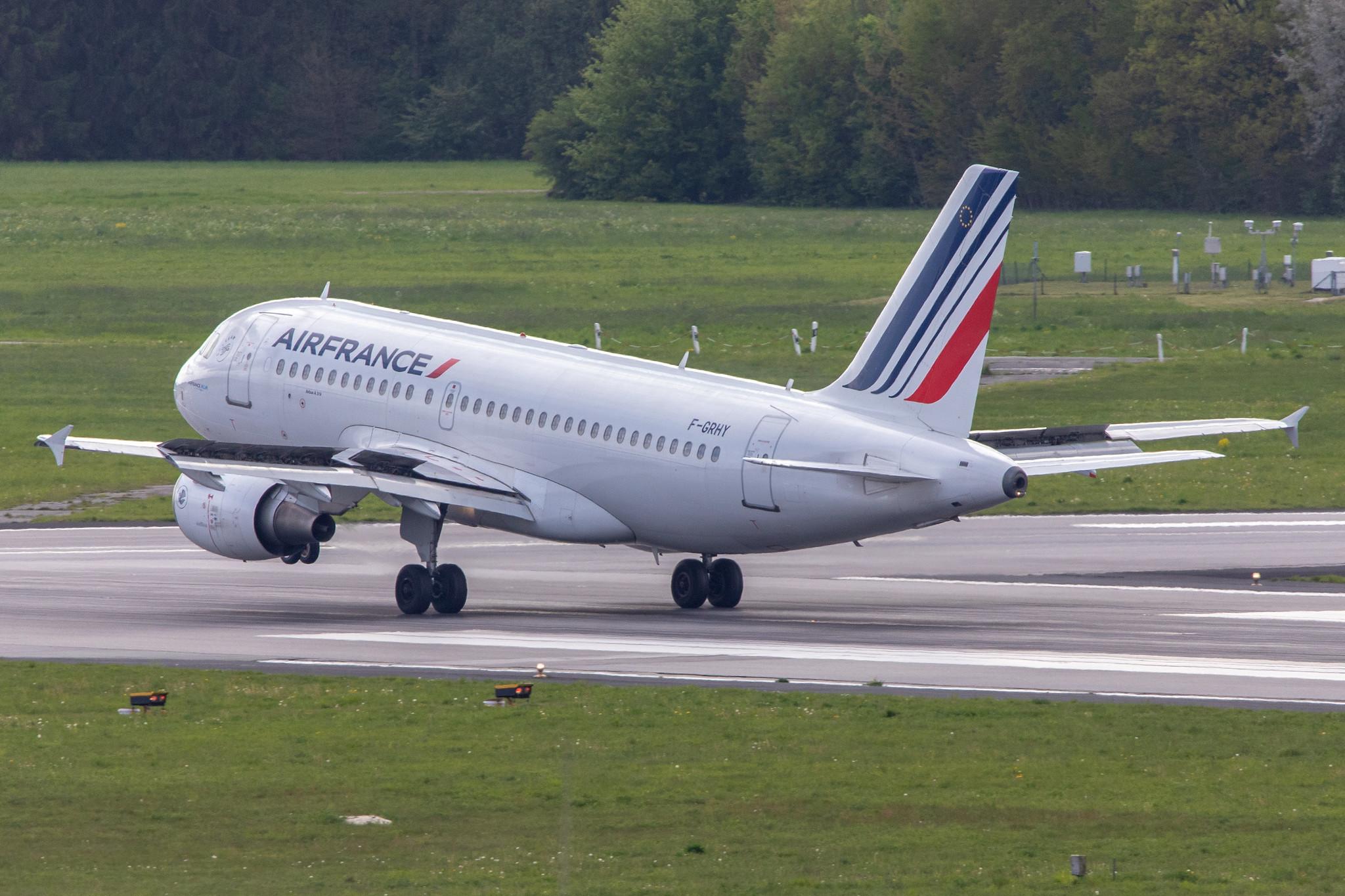 Hamburg Airport: Air France (AF / AFR) |  Airbus A319-111 A319 | F-GRHY | MSN 1616