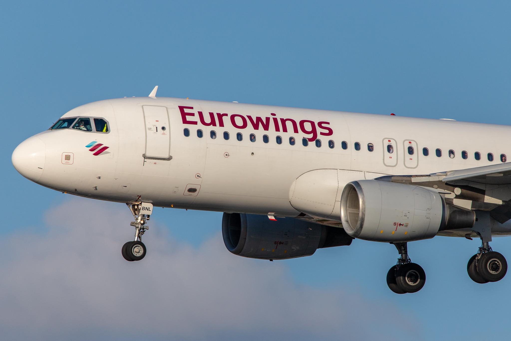 Hamburg Airport: Eurowings (EW / EWG) |  Airbus A320-214 A320 | D-ABNL | MSN 1852